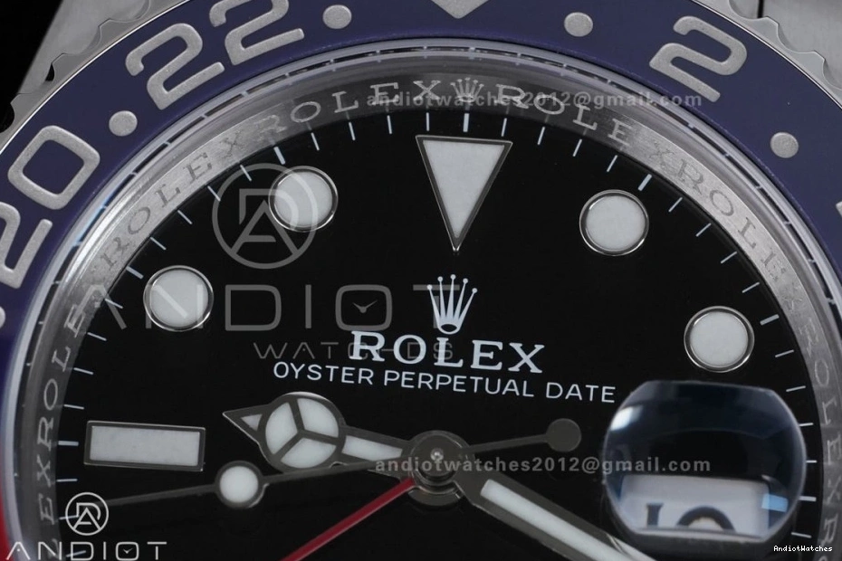 SH3285 V 1:1 Bezel BLRO Best New SS Pepsi OdorResistant Master (UV Edition II ARF ) On Oyster Bracelet 904L GMT 126710 858 0420